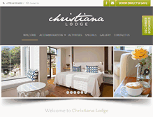 Tablet Screenshot of christianalodge.com